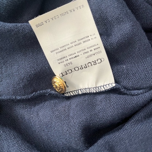 Valentino Navy Sweater with Gold Accents - Picture 6 of 6